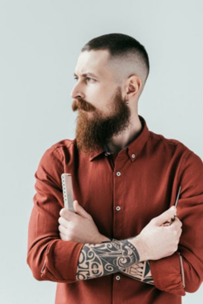 Buzz Cut with Beard hairstyle