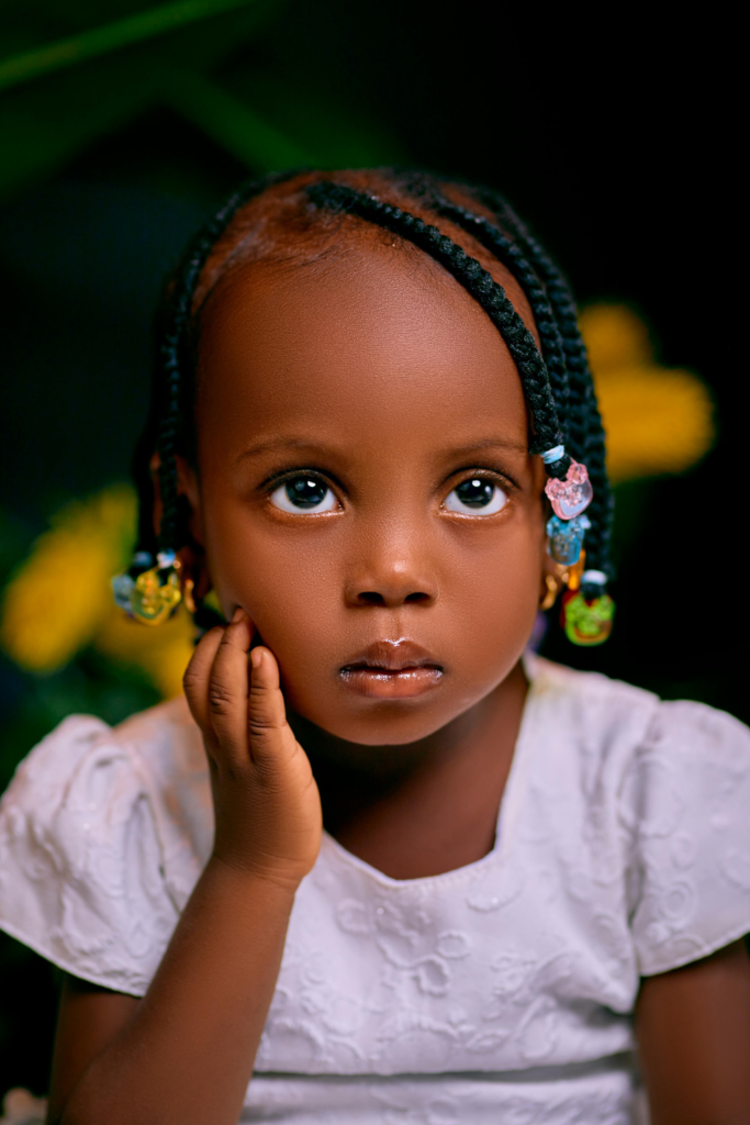 Natural Braided Hairstyle for Kids