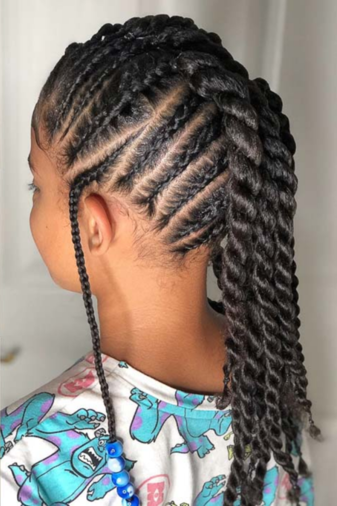 Twisted Mohawk Braid