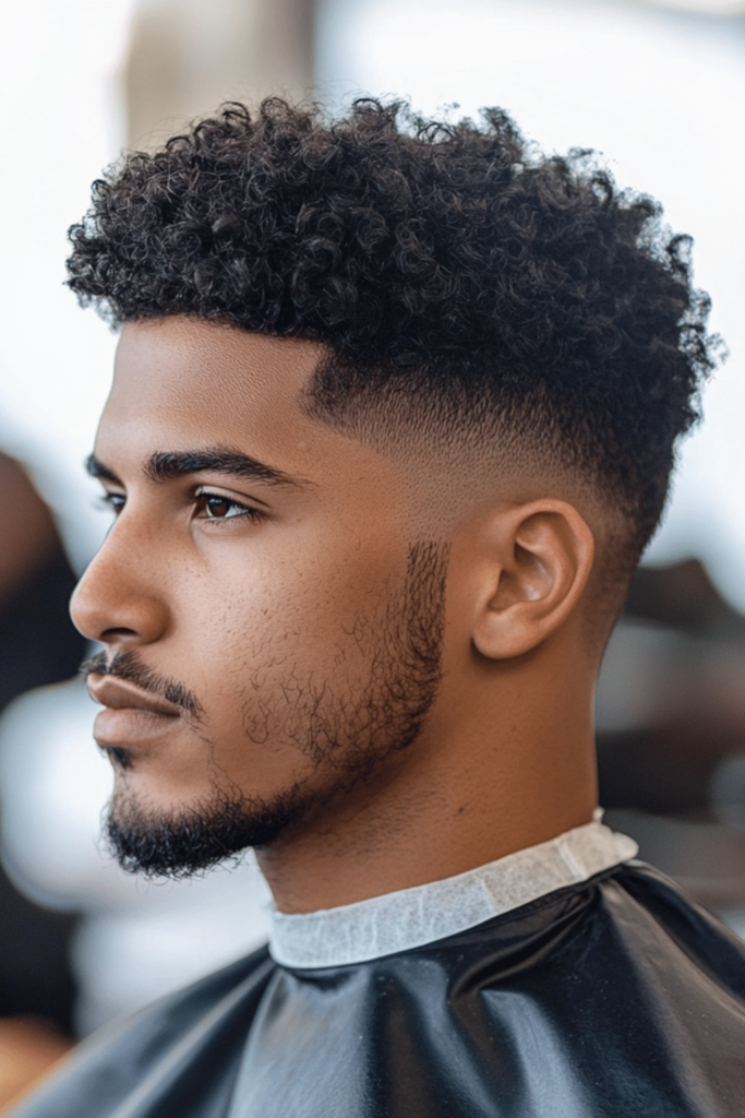 afro fade hairstyle
