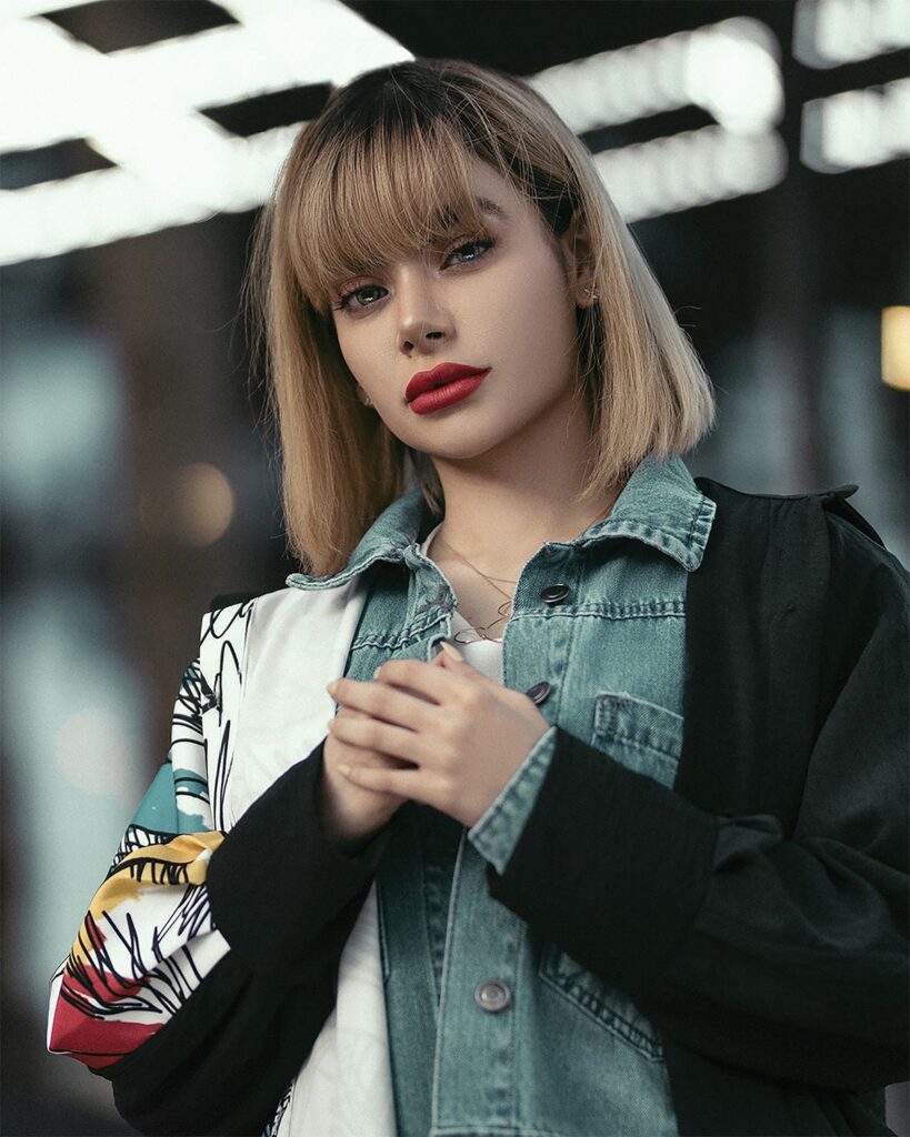 15 Curtain Bangs for Round Faces That Actually Flatter Curtain bangs styled with a lob haircut