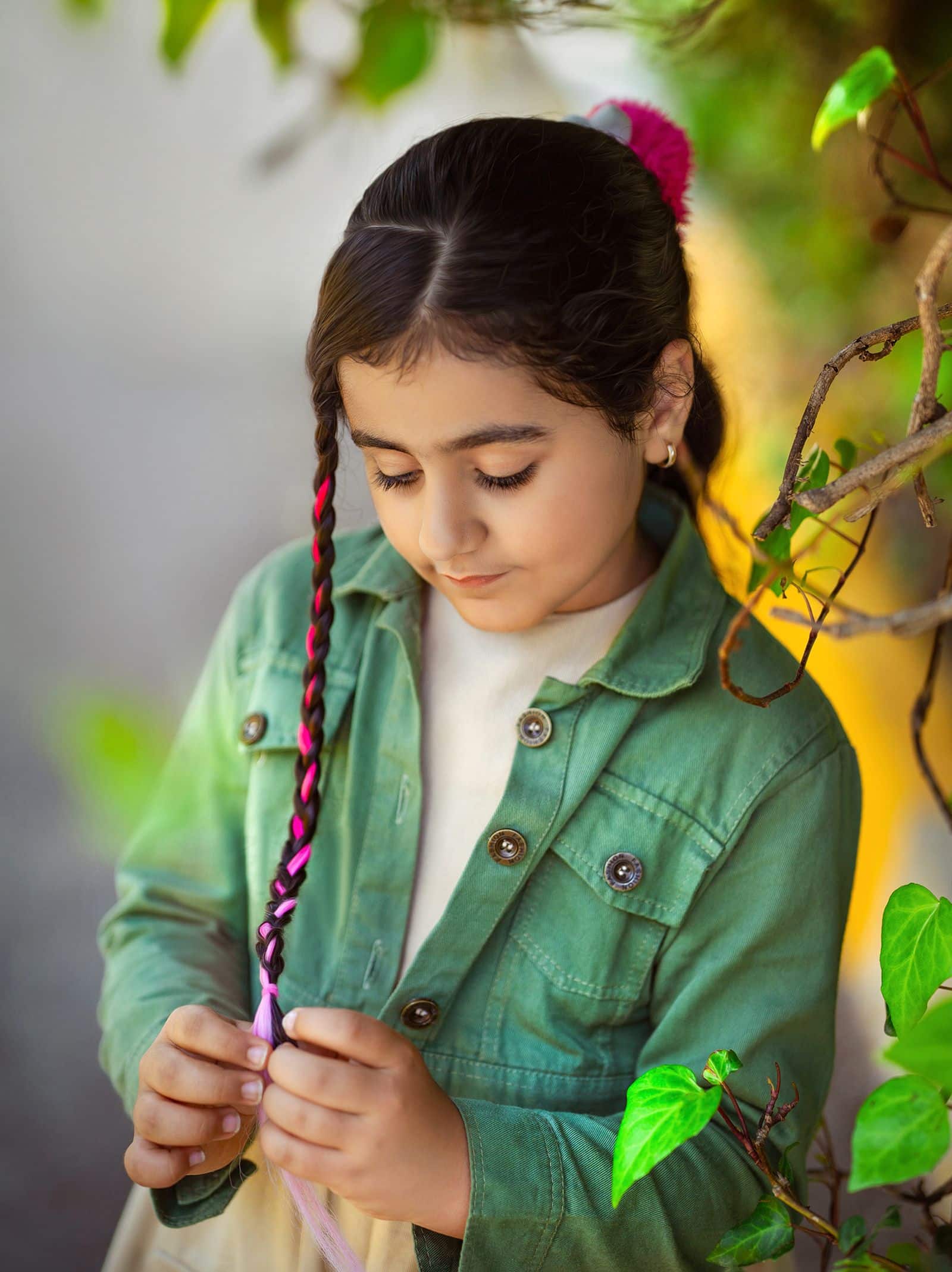 20 Adorable Halloween Hairstyles for Kids to Try Witchy double braids — halloween hairstyle for kids with ribbon-woven braids