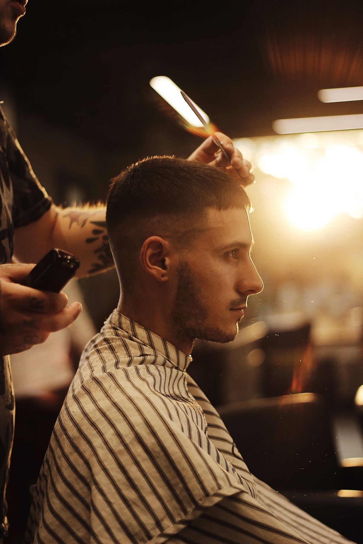 18 Best Short Haircuts for Men with Thick Hair (2026 Guide) Modern crew cut for thick hair men
