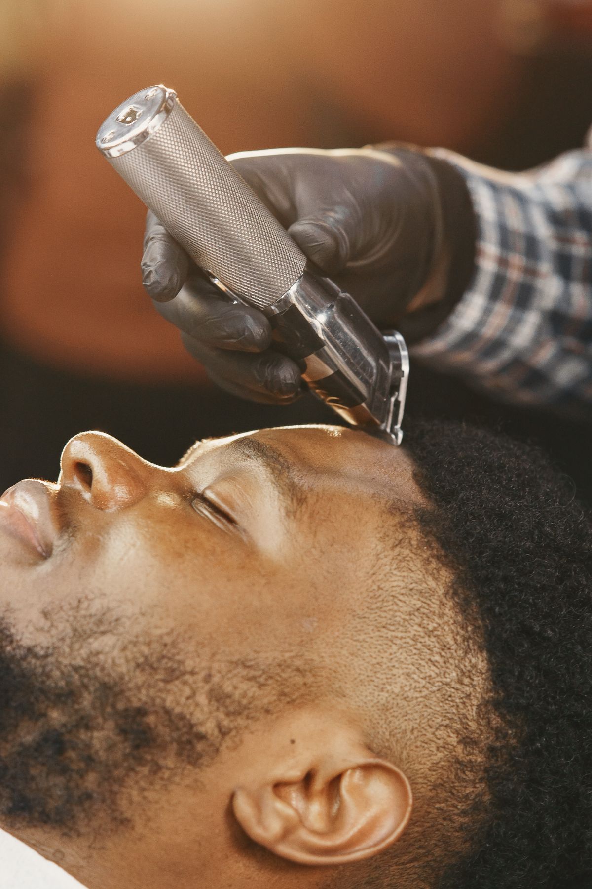 15 Sharp Haircuts for Black Men (2026 Guide) Crisp line-up haircut for black men
