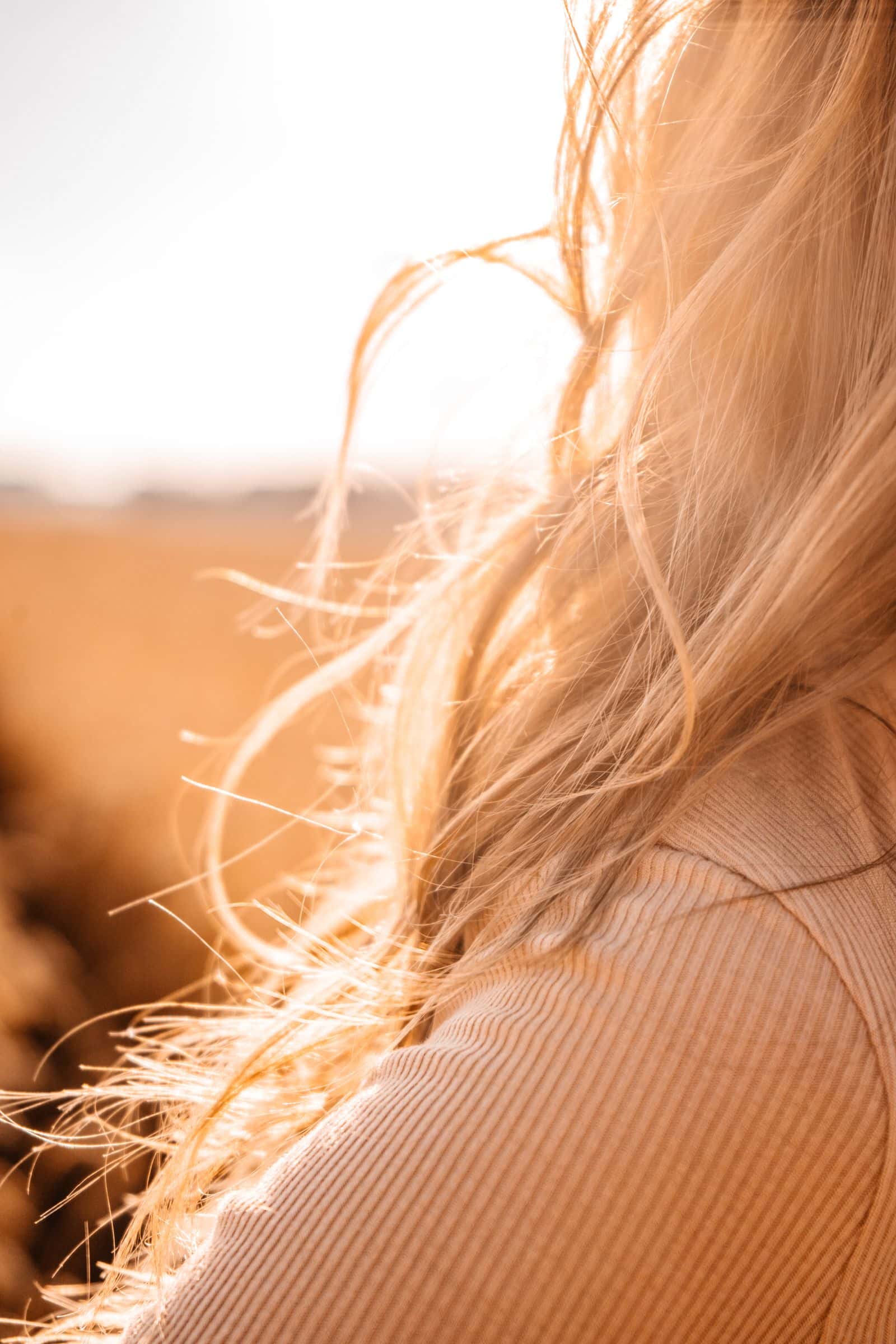 15 Fall Hair Color Ideas for 2026 (Espresso, Copper & More) Golden honey blonde fall hair color 2026 in warm sunlight